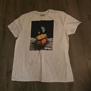 Fortnite White Graphic Tee for Men